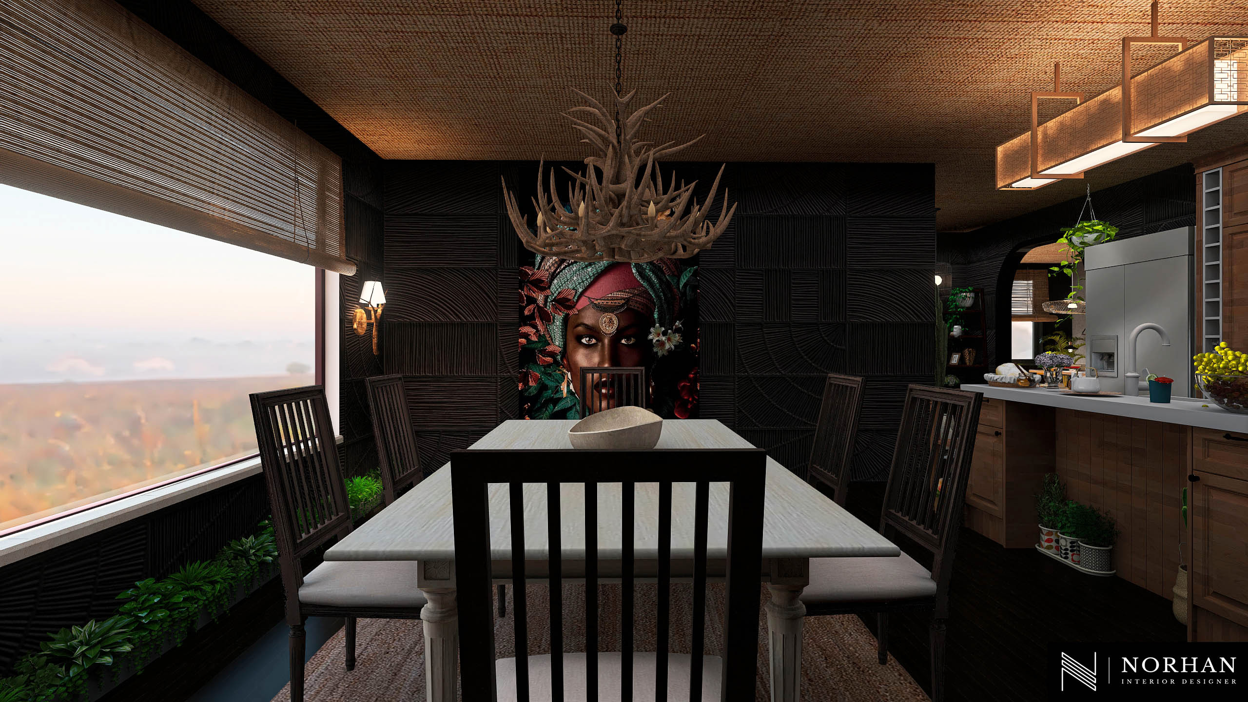 Apartement in African style-16