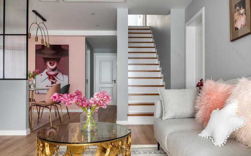 重庆初晨设计 · 童话粉色调平层空间-20