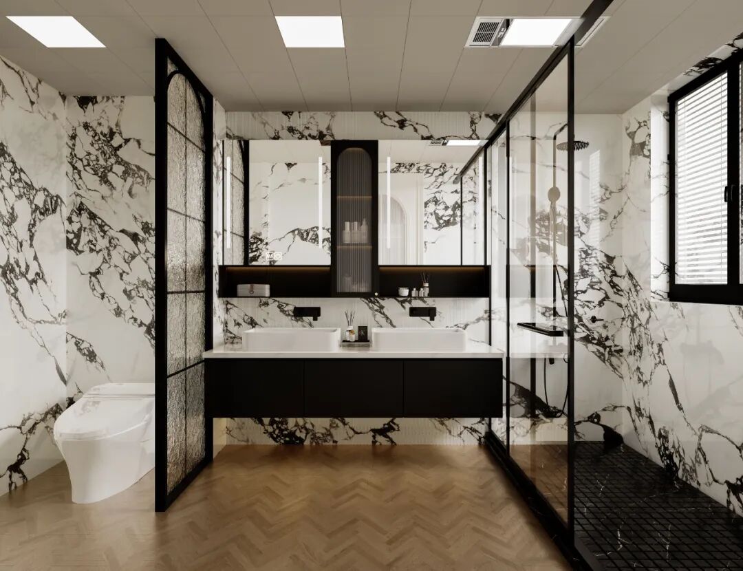 ECORN·徐汇140㎡轻法中古丨拆解错层难题！让每个空间在错落中各得其所...-93