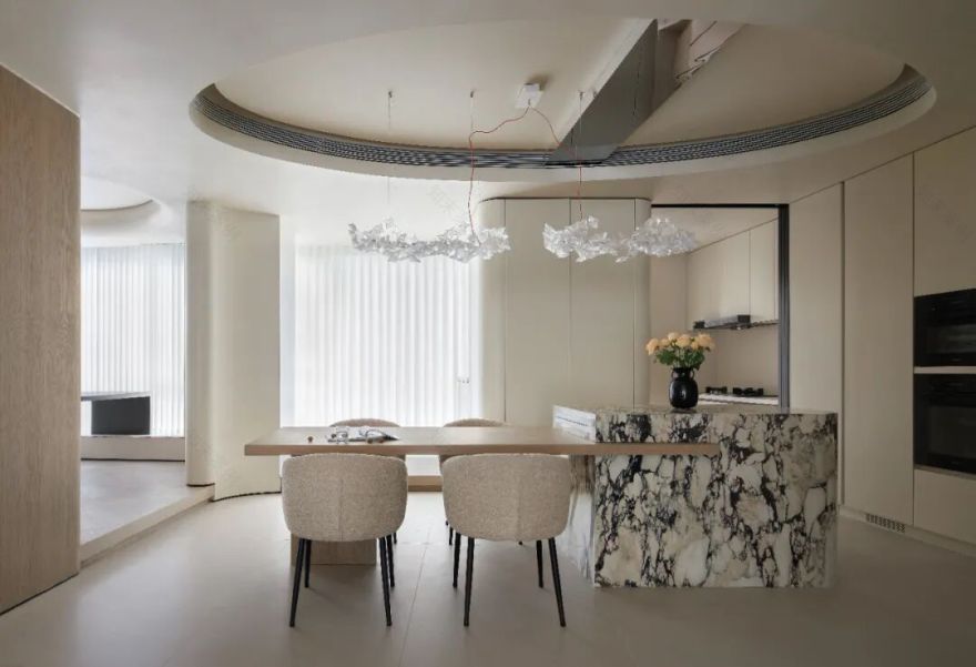 简狄设计|用弧线重塑异形空间,还多出一个家庭展览馆-70