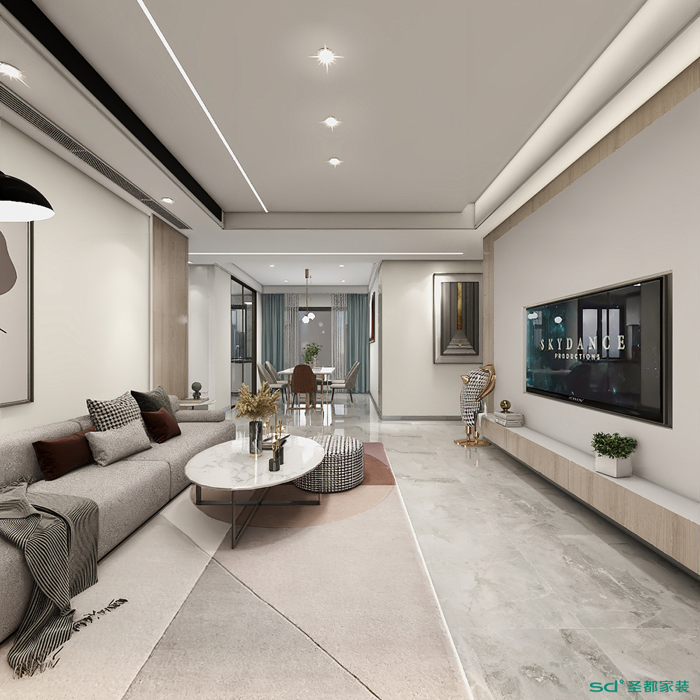 现代简约家居设计,温馨大气的友邦一号院丨中国上饶丨圣都家居装饰有限公司-8