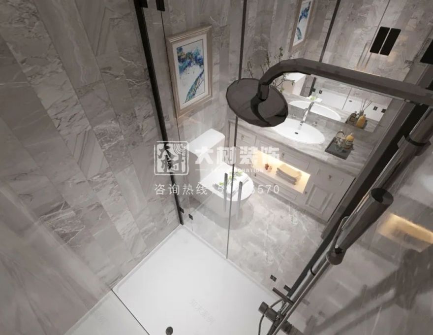 哈尔滨钻石湾 111㎡美式风格装修,温馨舒适打造浪漫家居-31