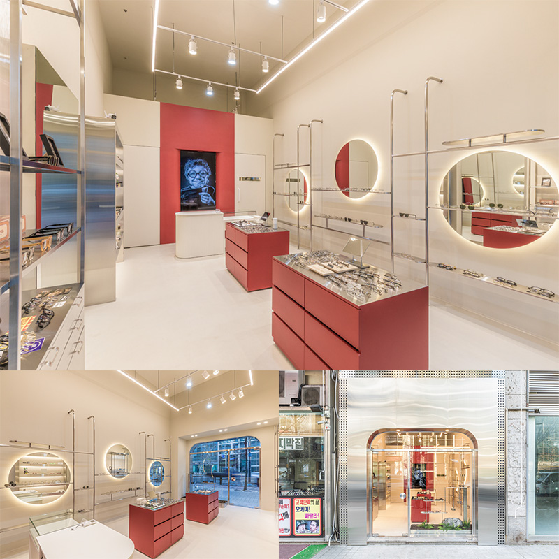 色彩点睛的 12 平米潮流眼镜店设计-1