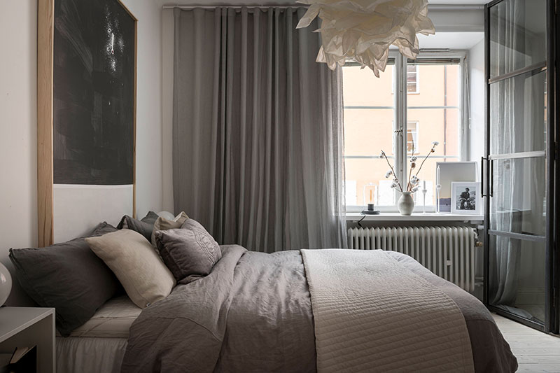 斯德哥尔摩 49 平米黑白木元素公寓-20