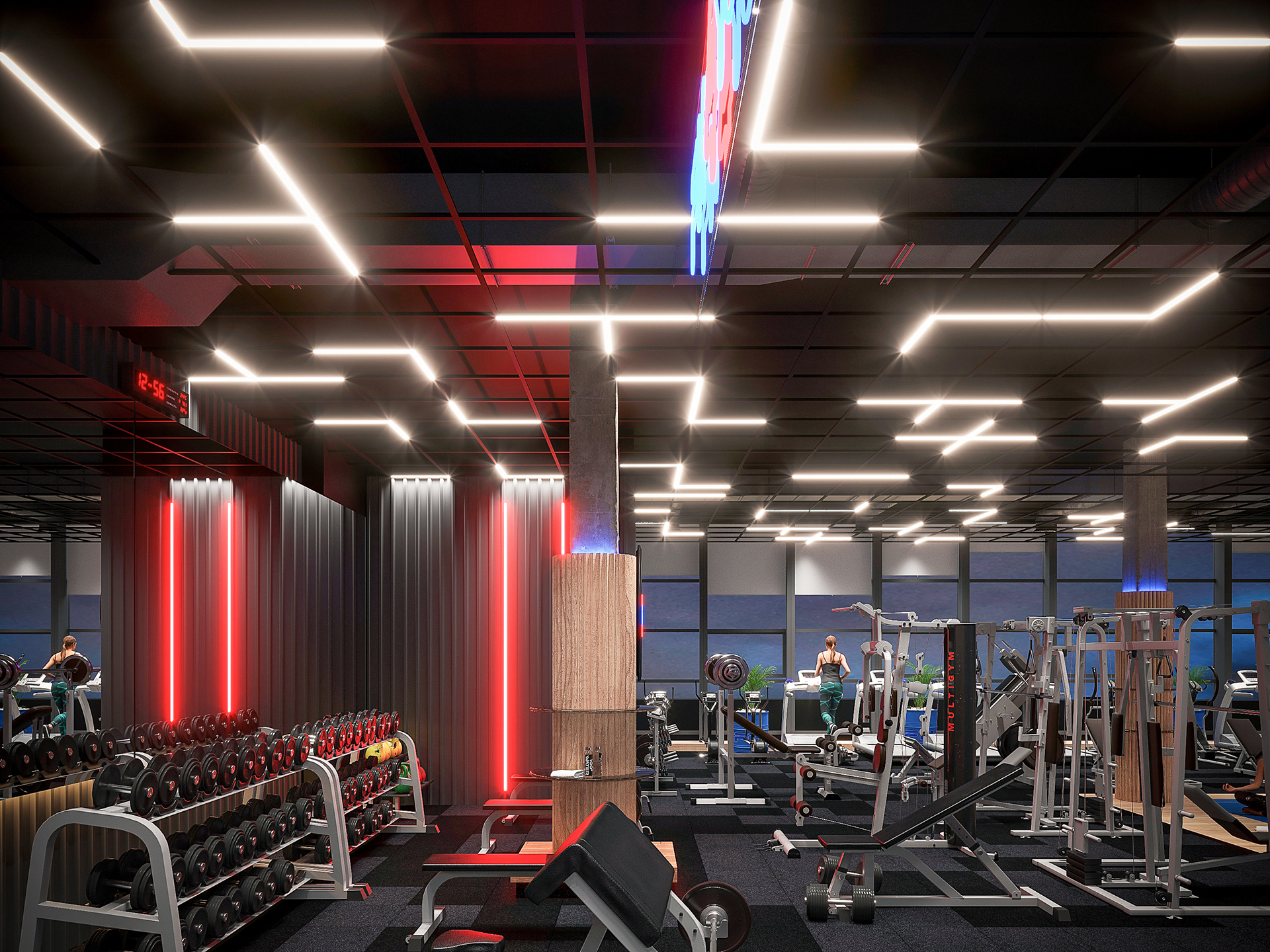 Fit4You 健身中心室内设计丨乌克兰丨Planar Architecture 设计工作室-7