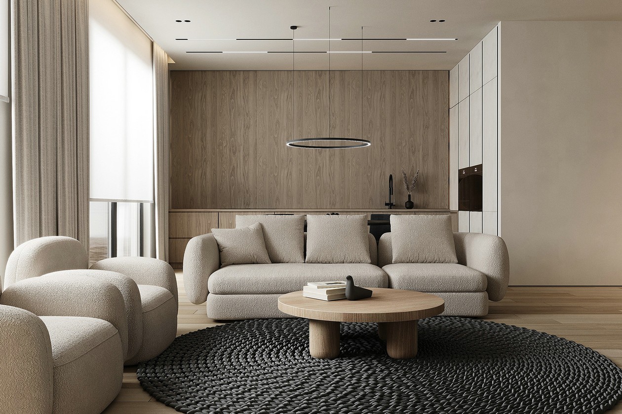 92㎡中性色系住宅设计丨暂无-4