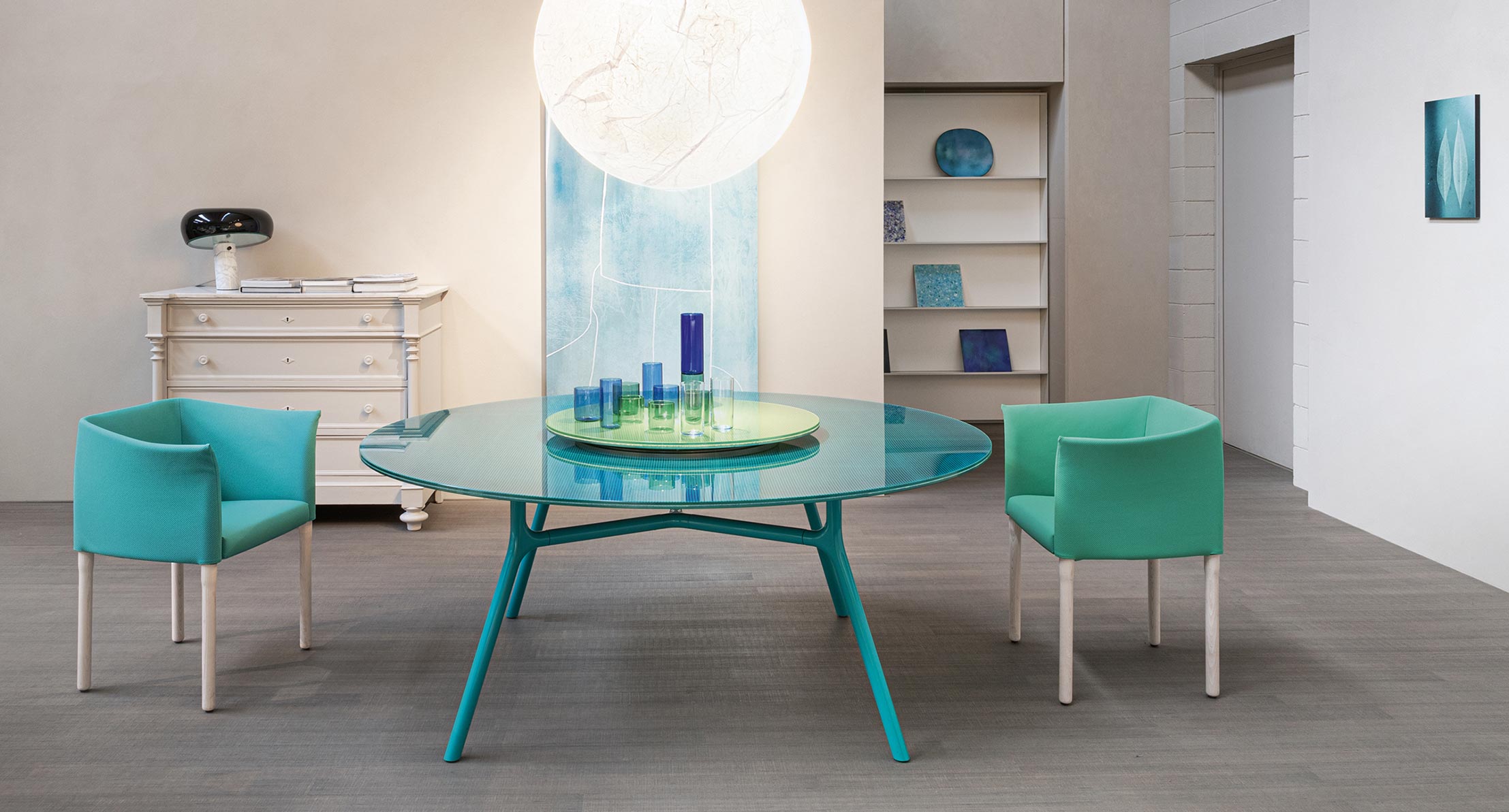 Elsie chair with armrests - Paola Lenti - Indoor-7