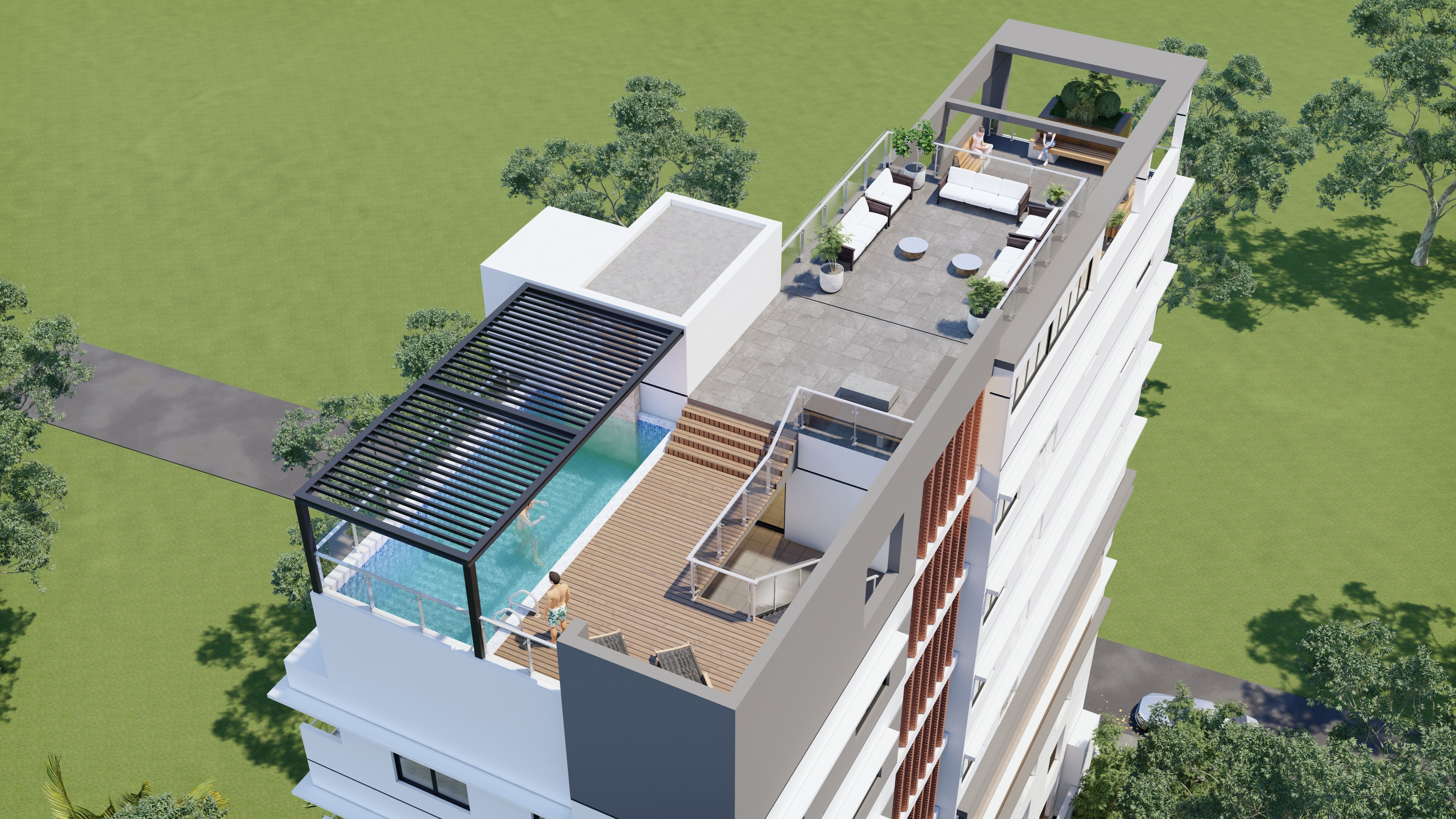 混合用途建筑设计丨Khetro Sthapati-8