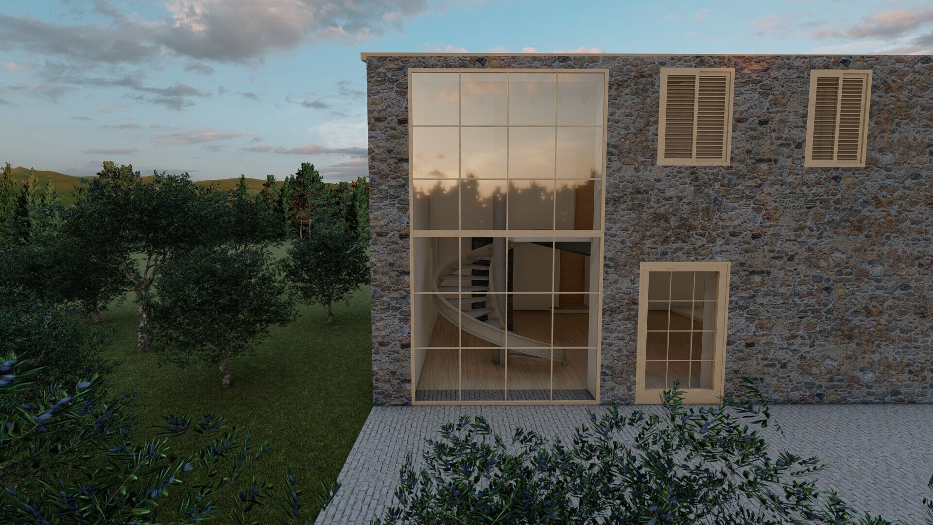 Gli Olivi 现代农场住宅设计丨意大利奥里斯塔诺丨TCNTaller César Núñez-5