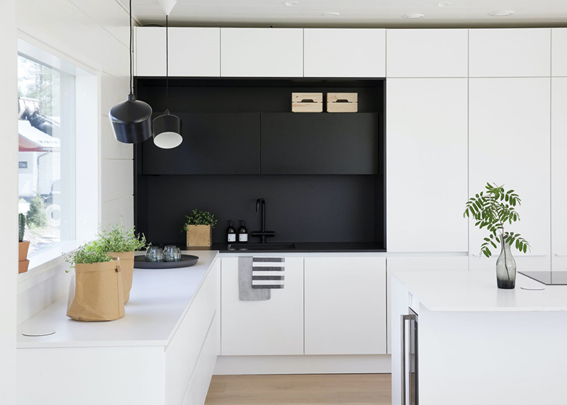 芬兰林间轻现代木屋设计-6