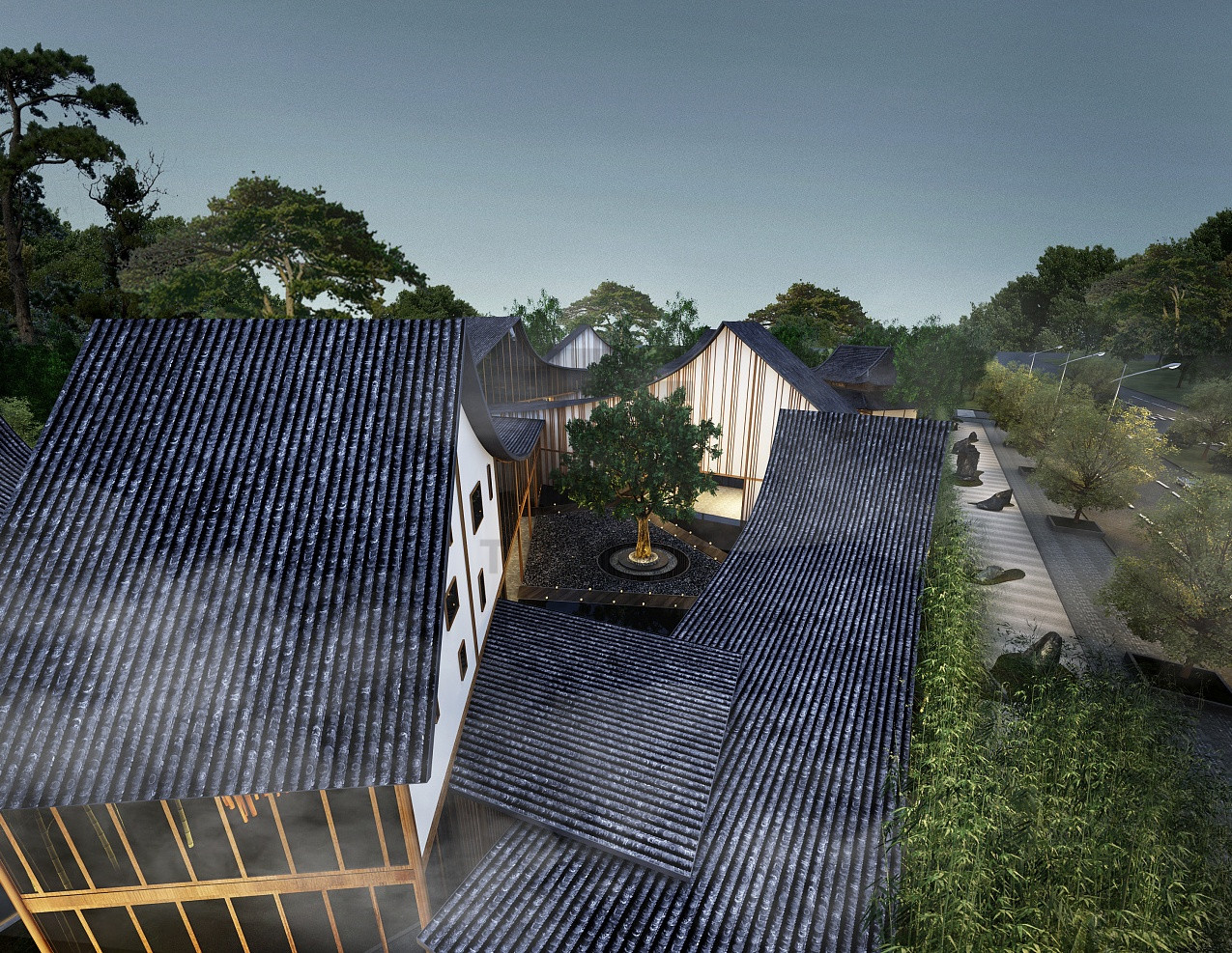 儒风雅韵，光影变幻|新中式书院设计-3