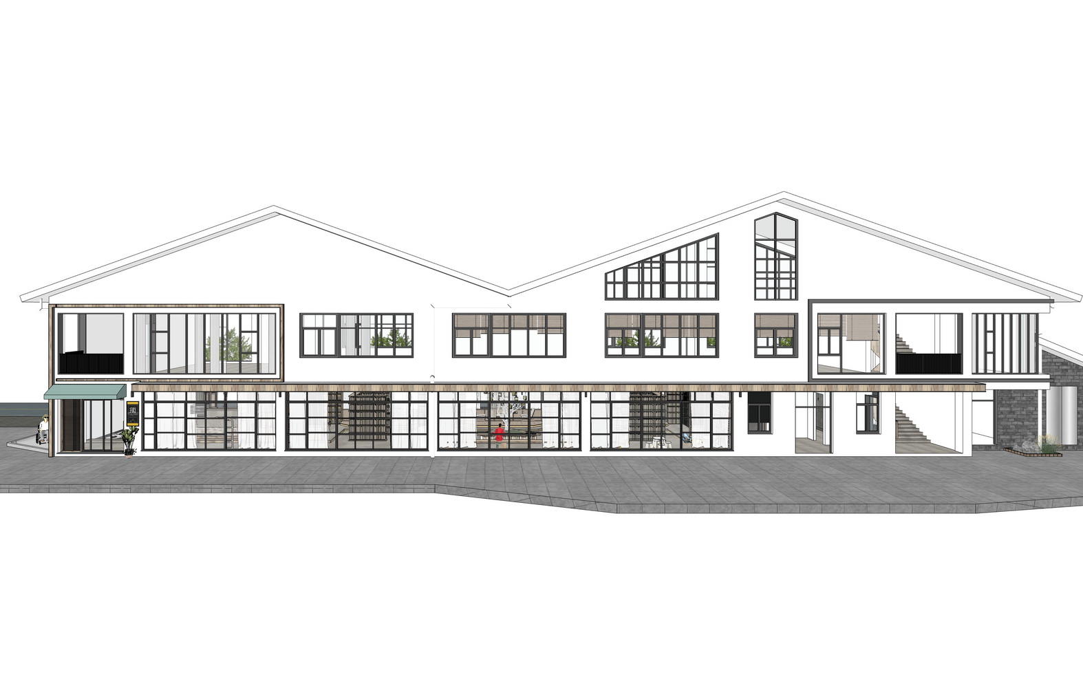 书吧书店图书馆SU模型-7