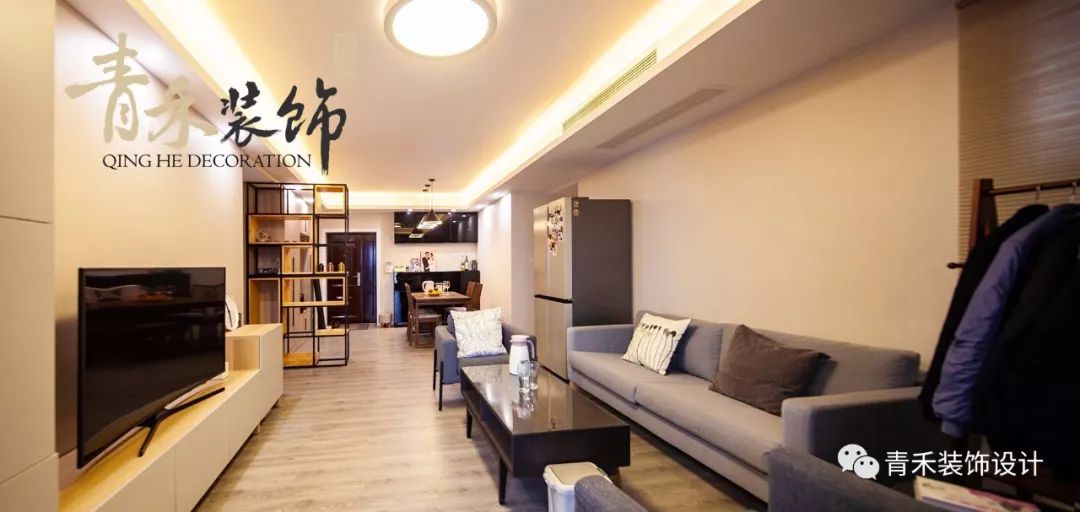 中虹天地 120㎡现代简约家居设计,自然无拘束的生活空间-11