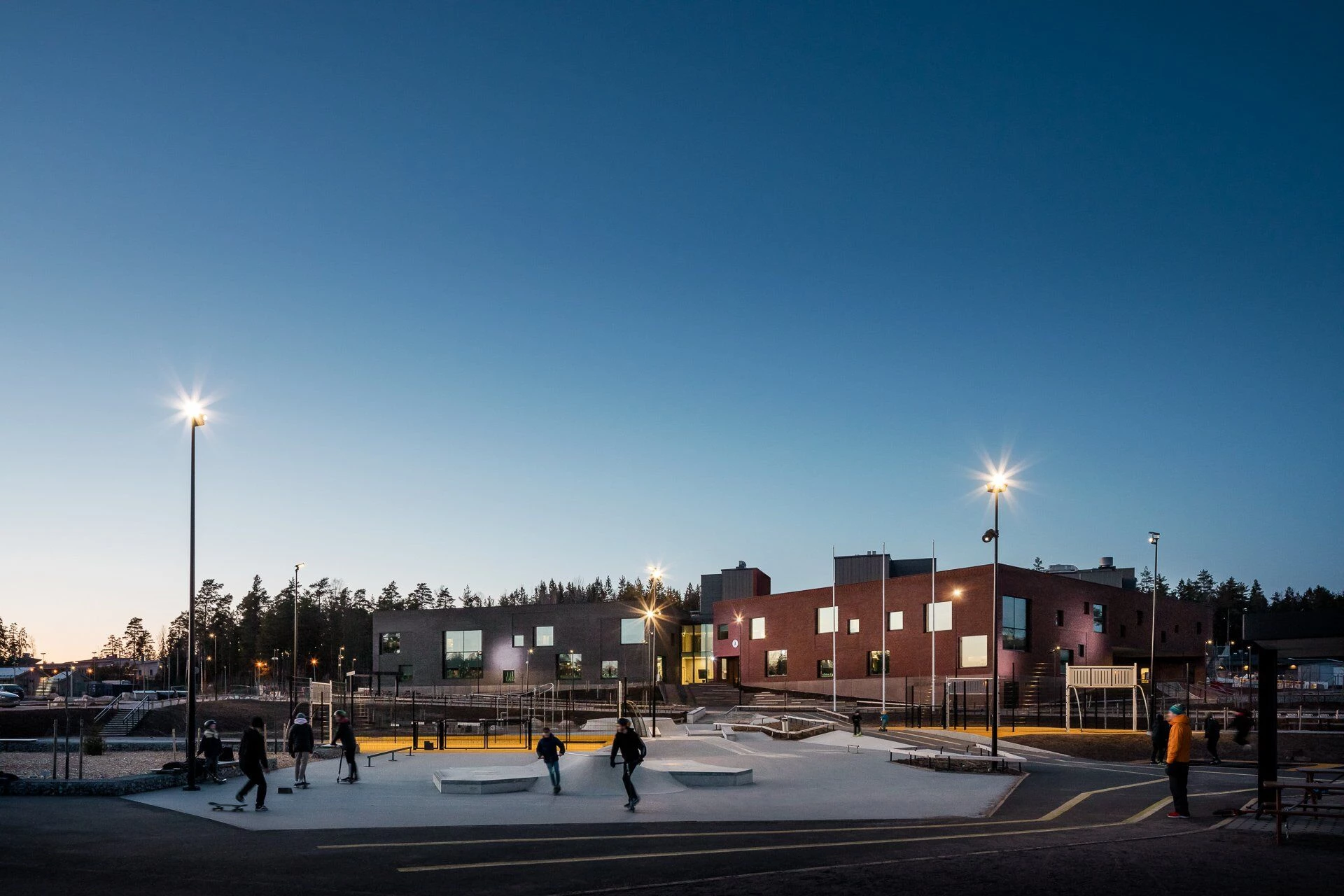 Sipoonlahti 学校扩建项目“Tandem”丨芬兰-13