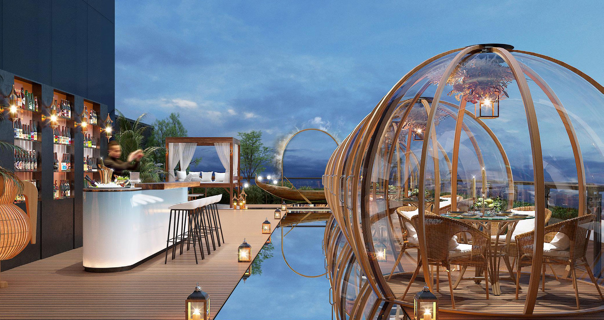 泰珍荟 · 星空屋顶下的东南亚风情餐饮空间-8