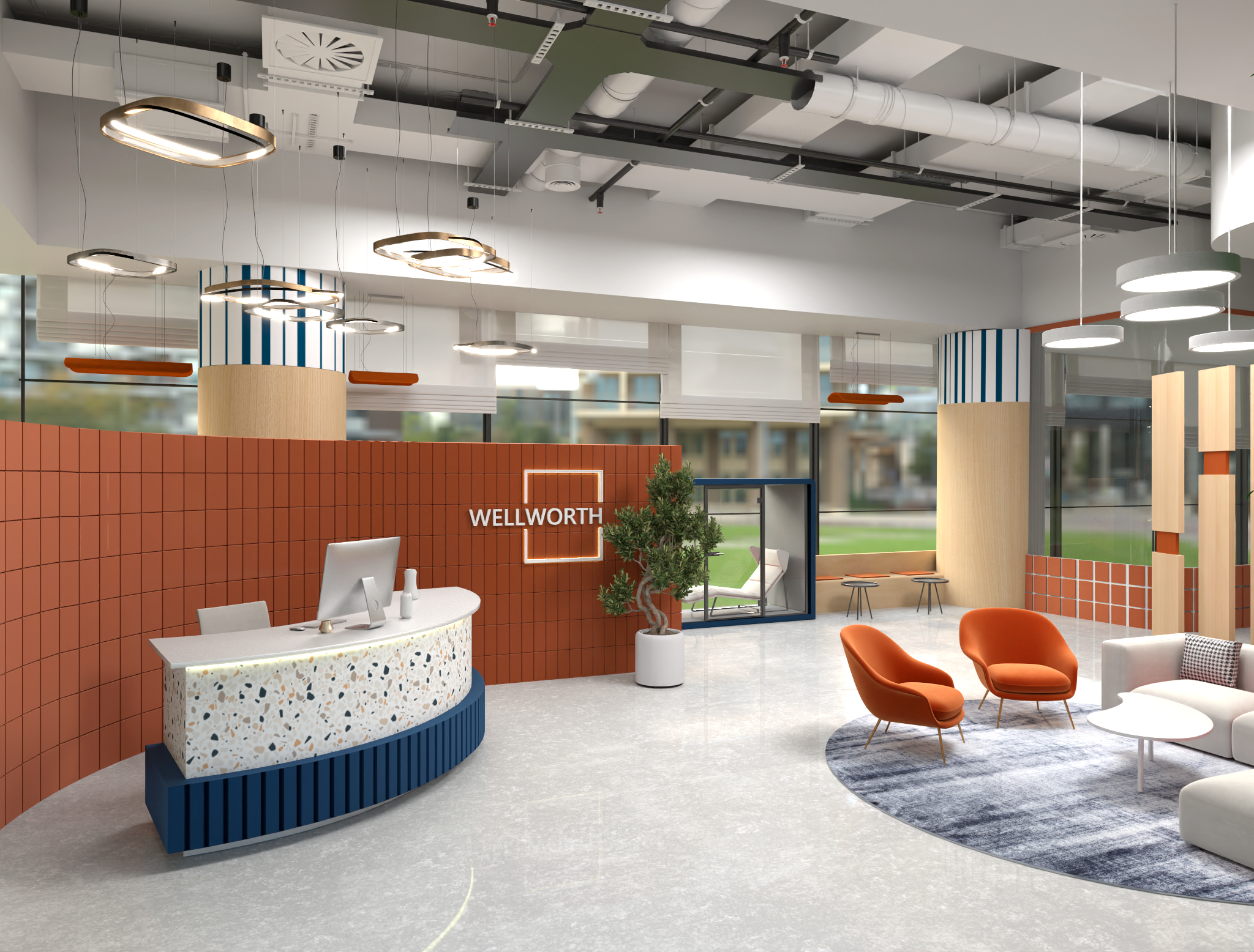 企业联合办公空间设计丨Helwan University-9