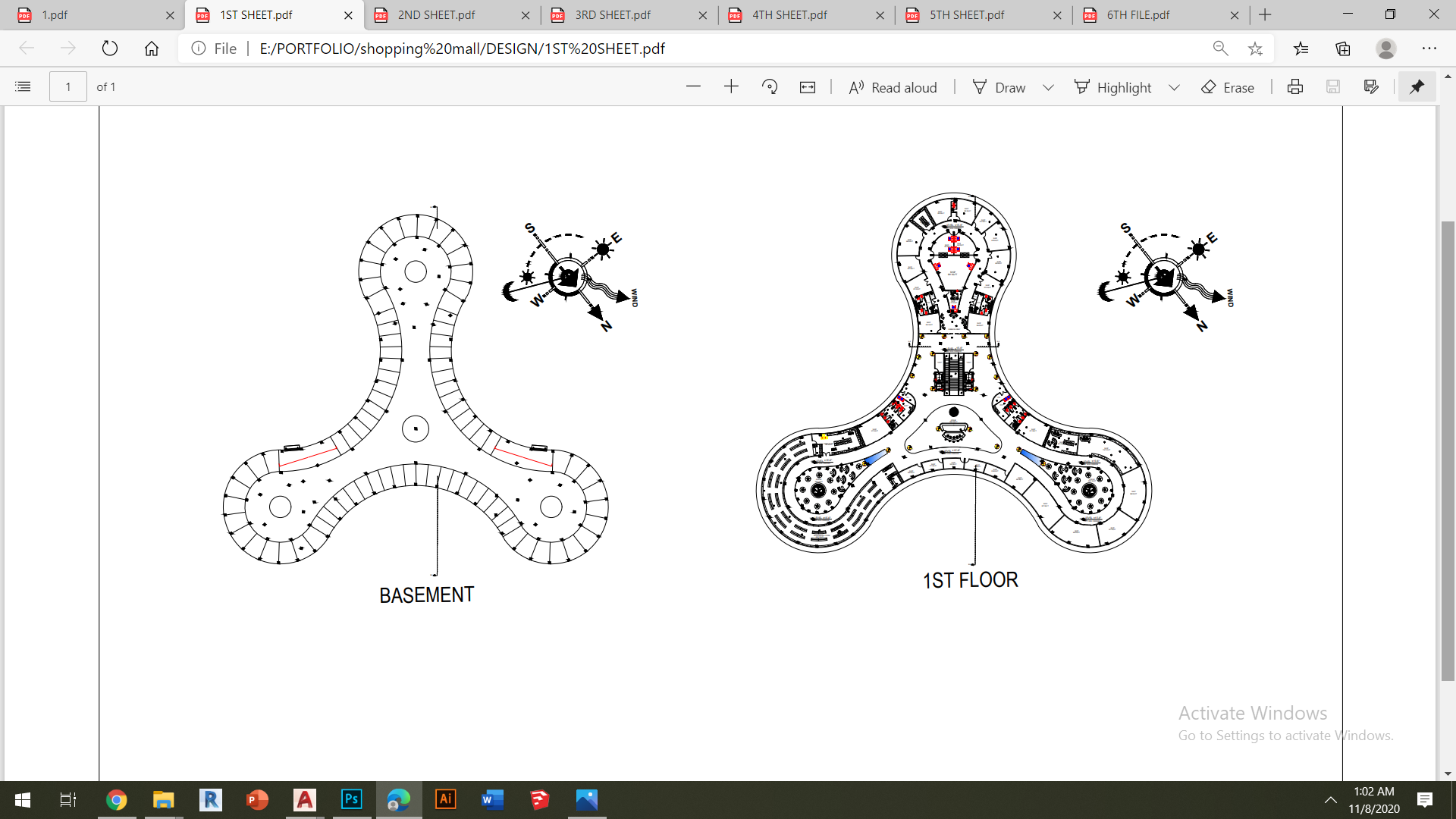 Shopping Mall (2D Plan)-3
