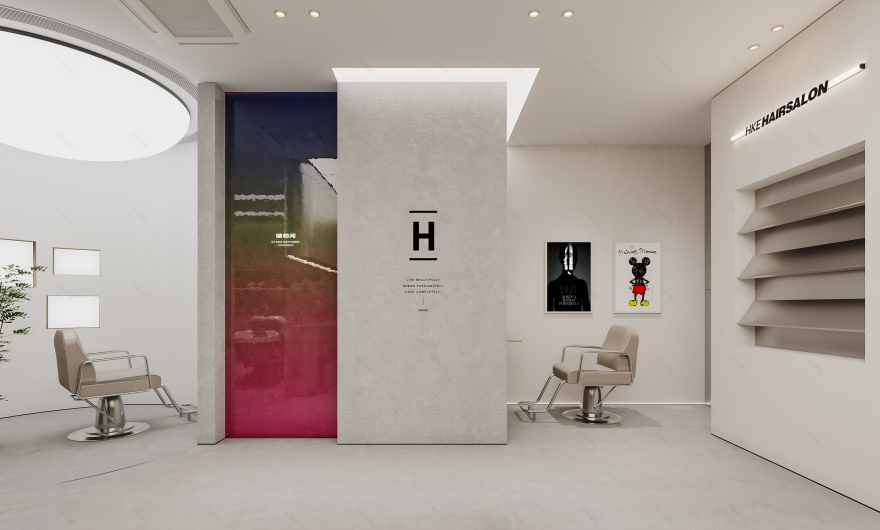 汇港理发店丨中国宁波丨魔戏空间设计,ABDdesign-40