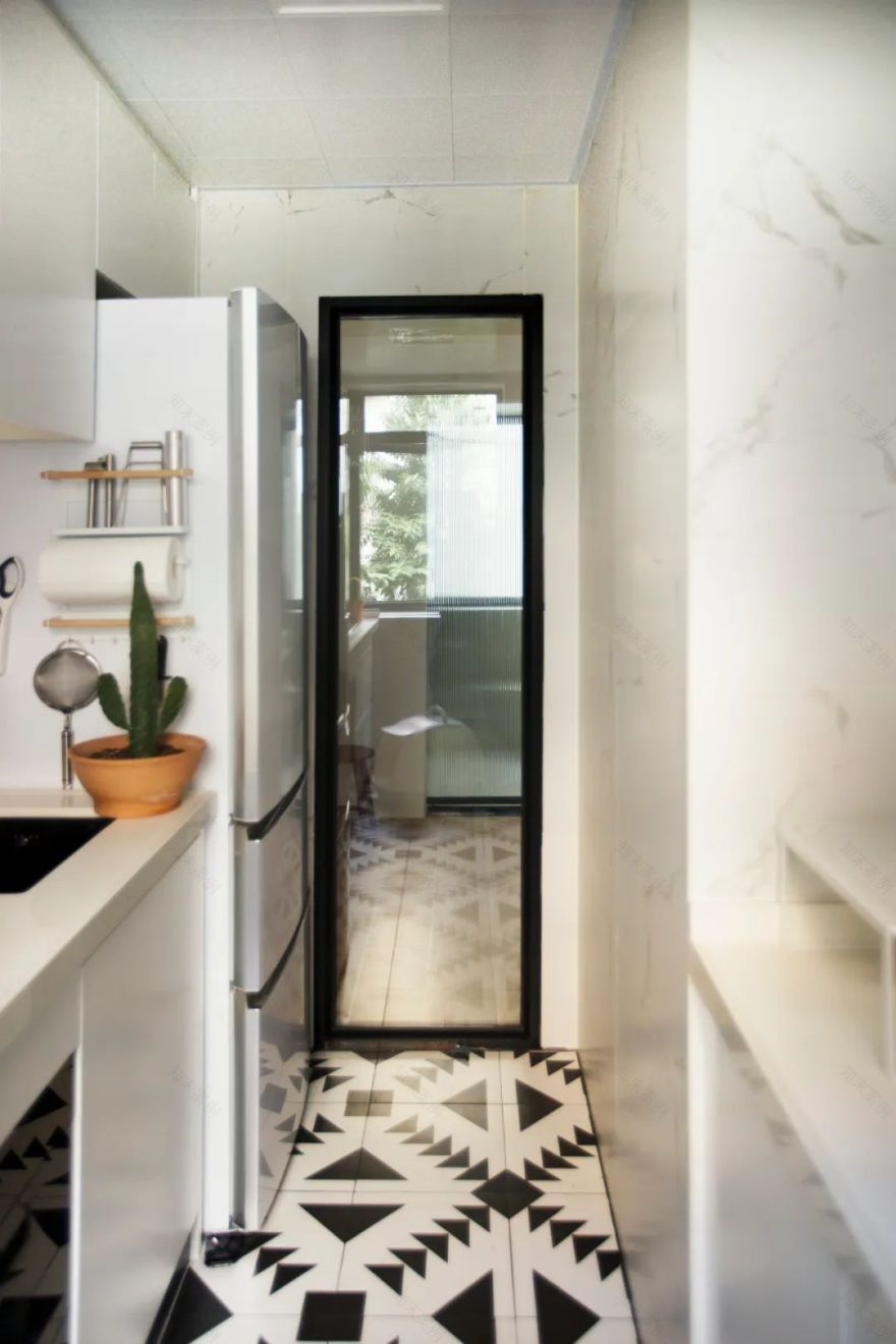 64㎡老房逆袭 | 定制橱柜、移门改窗,收纳击败 90% 小户型-51