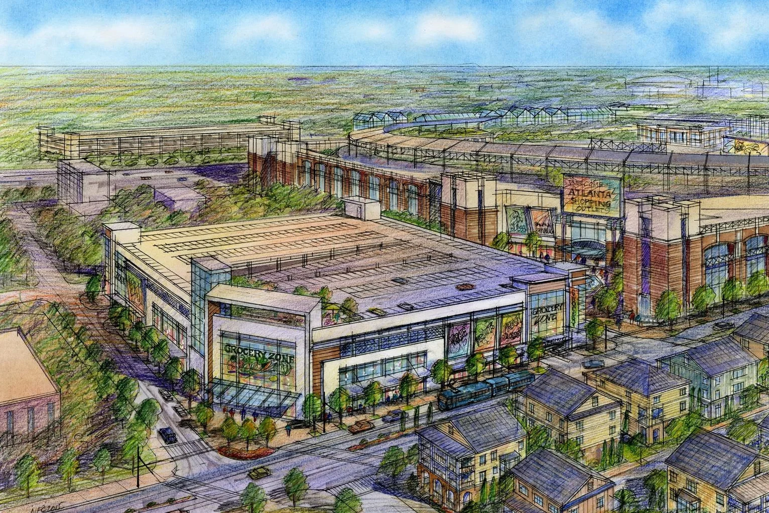 特纳球场重建项目丨美国亚特兰大丨HGOR-1