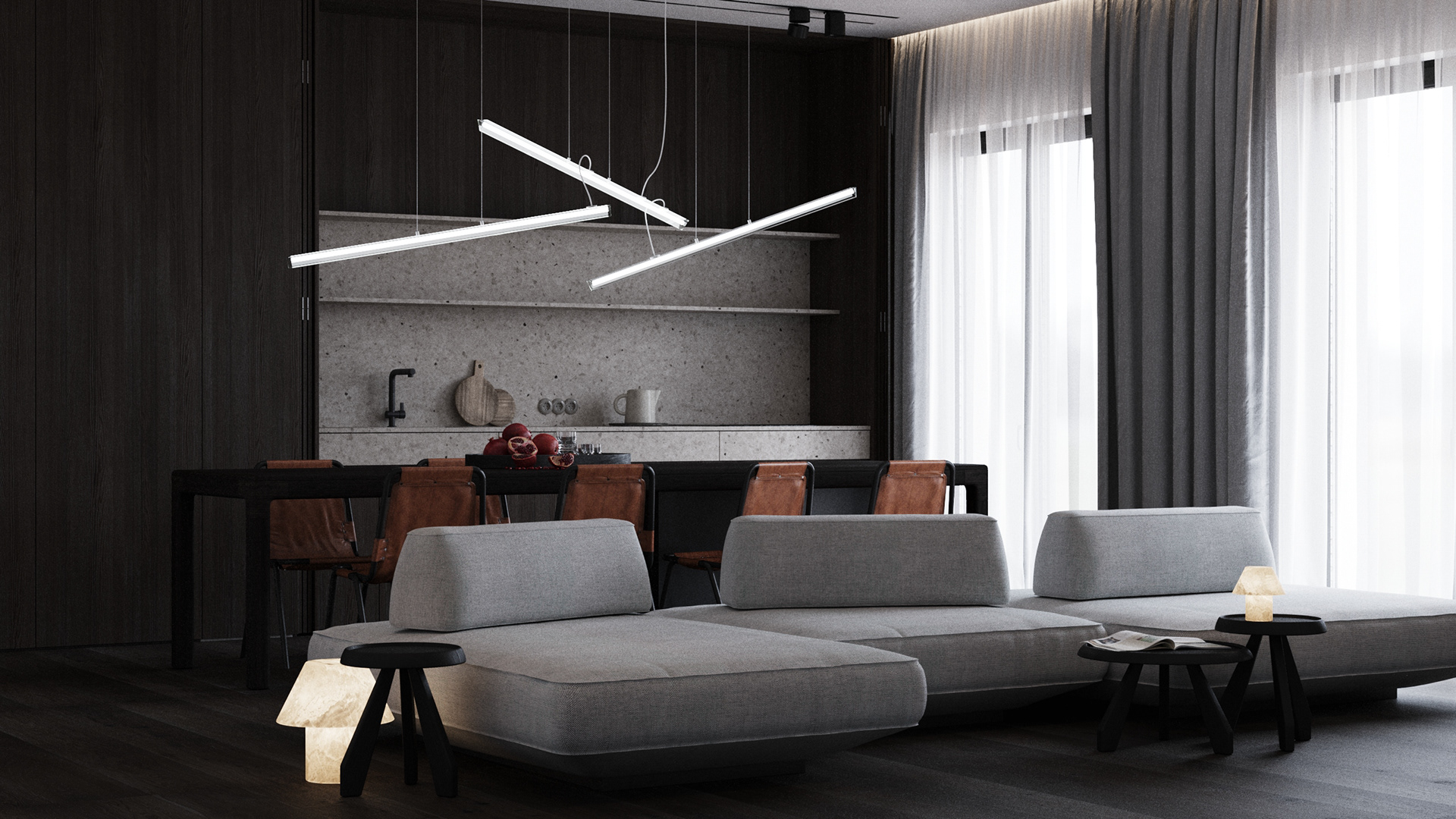 高级灰色系公寓设计 超有范的设计-2