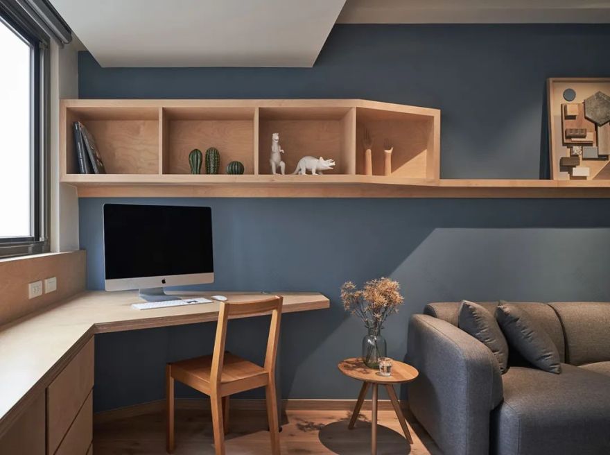 台北 105㎡老房改造,客餐厨全开放,还有室内攀岩区,活泼又实用-54