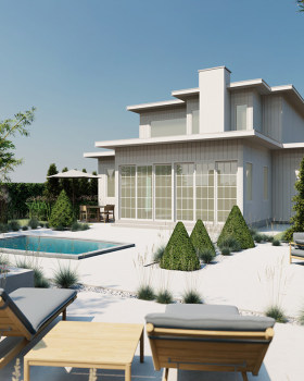 Anastasiya Gushchina丨别墅建筑丨Wild Grasses meet Formal Pines - Landscape design