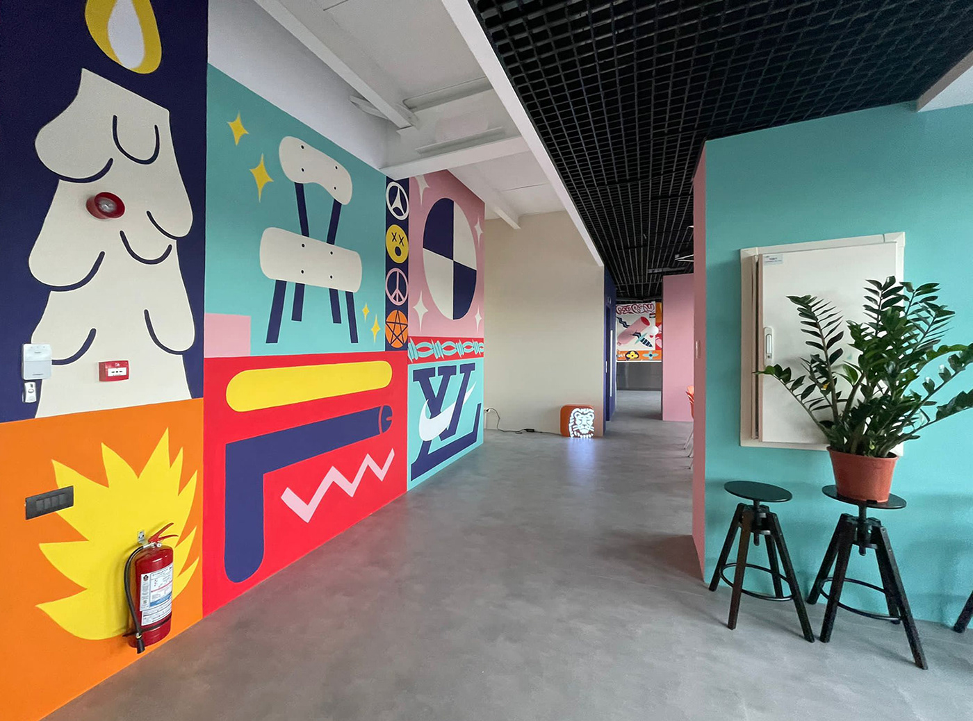 罗马尼亚 Jam Session 音乐室彩绘设计-5