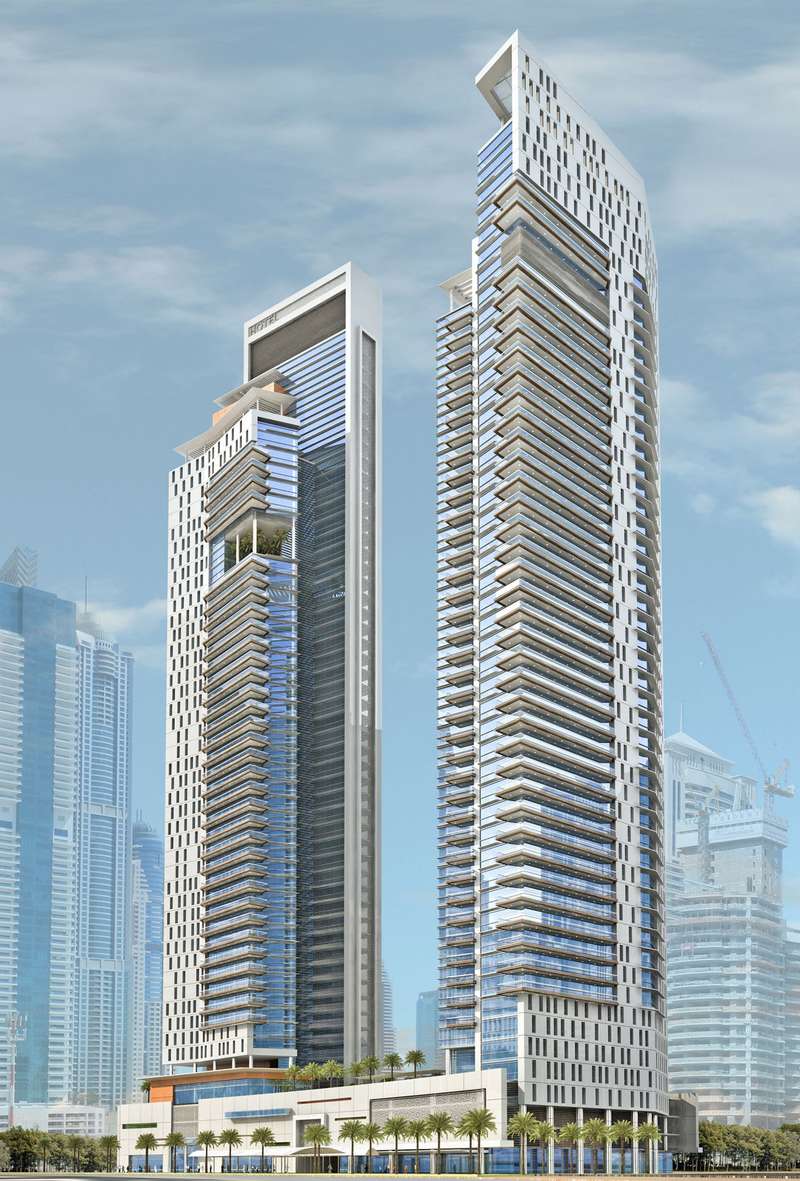 迪拜滨海湾双子塔室内设计丨阿联酋迪拜丨迪拜某建筑设计公司-2