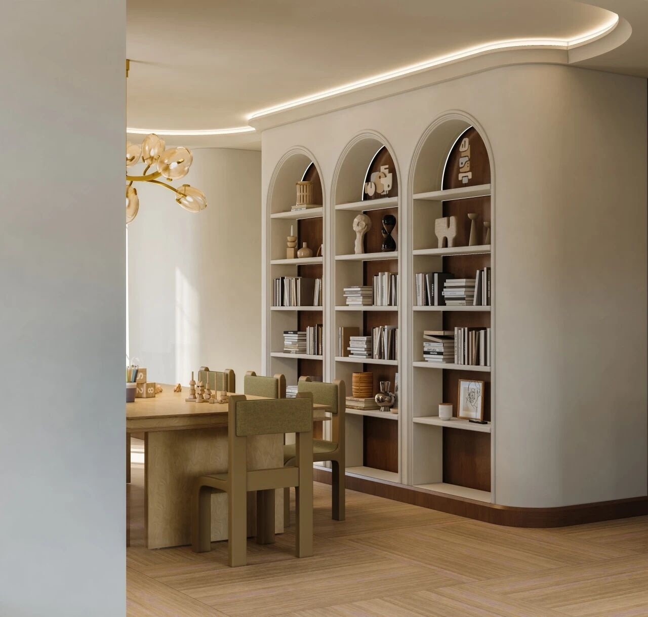 重庆紫檀庄园1300m²曲境别墅丨中国重庆丨美及空间设计-44