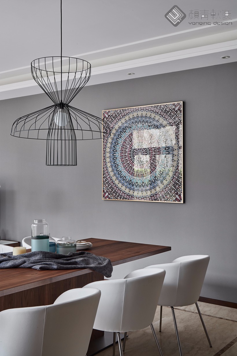 300㎡现代简约风别墅  辰佑＆颜青软装-21