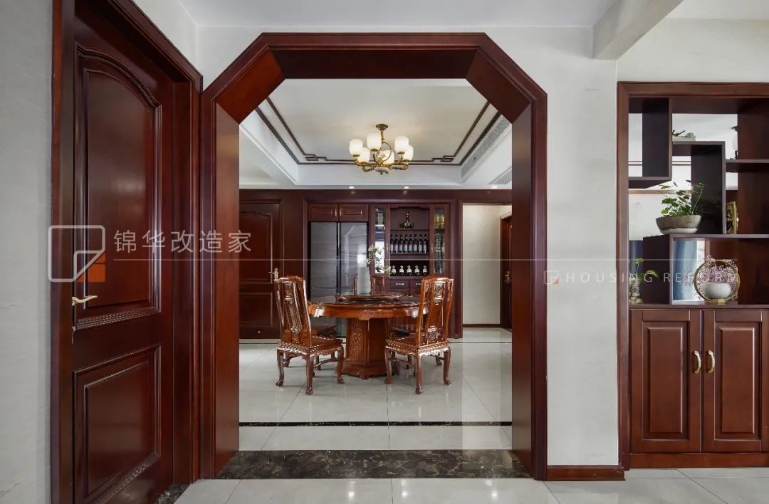 阳光 100 中式养老房 | 新中式风格,红木家具,强大的收纳功能-42