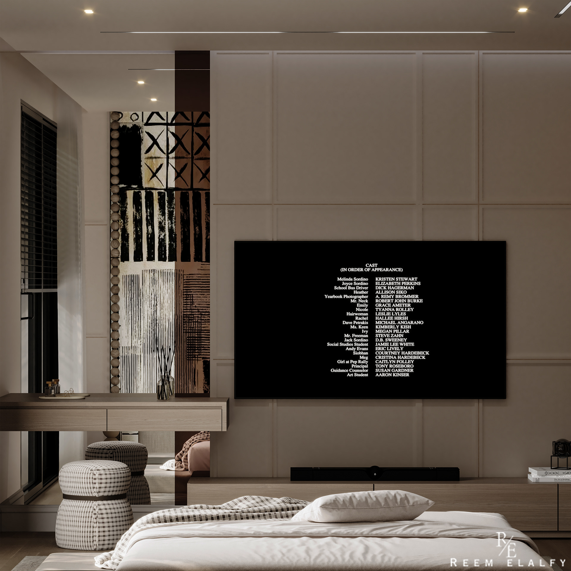 Modern Bedroom Interior | Warm Minimal Design-6