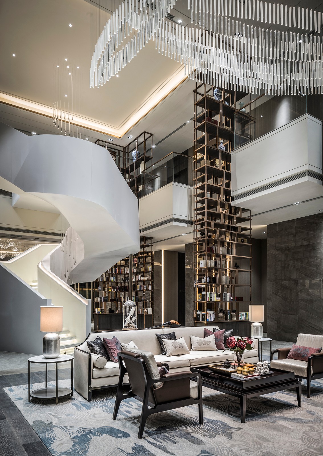 用高级灰演绎时尚东方书院——包头绿地国际花都售楼处  集艾设计-21