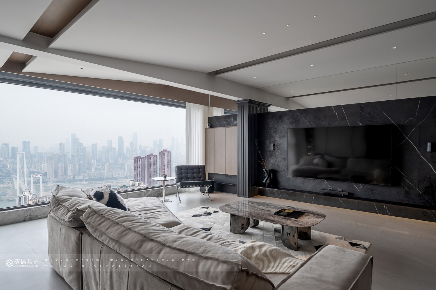 招商云邸 135 平质感现代风丨中国重庆丨琢信装饰-9