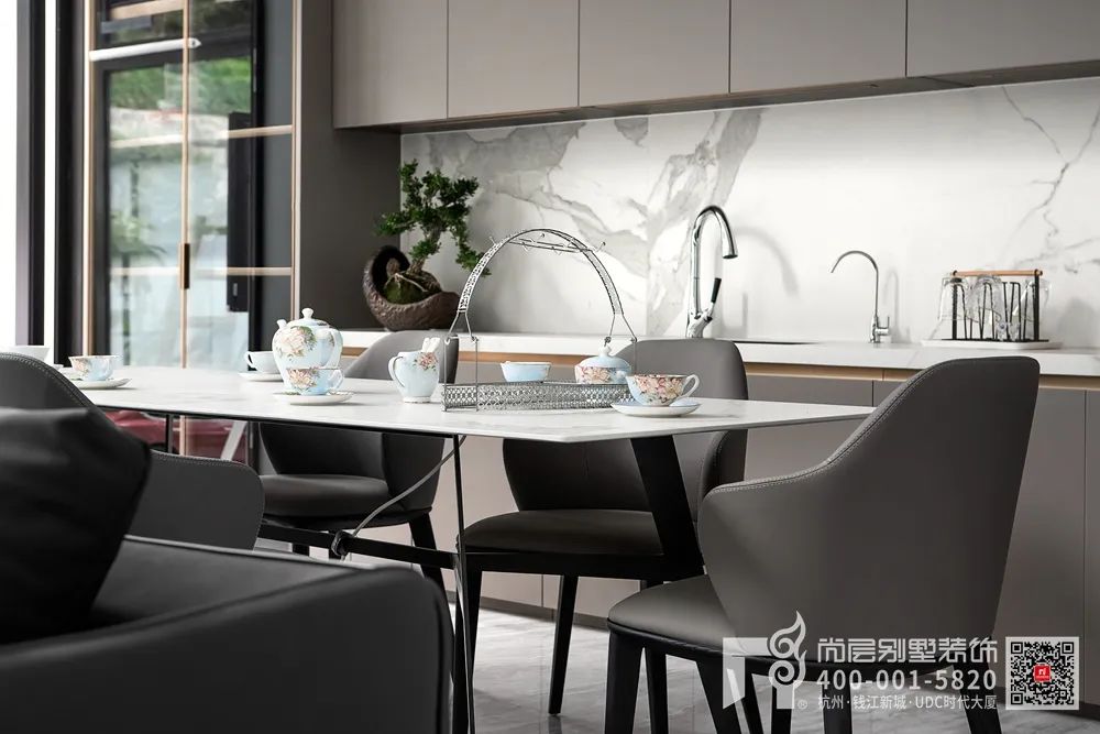 600㎡现代简约别墅设计丨杭州尚层装饰-22