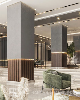 酒店入口室内设计丨Eng. Abdulrahman Ghannoum