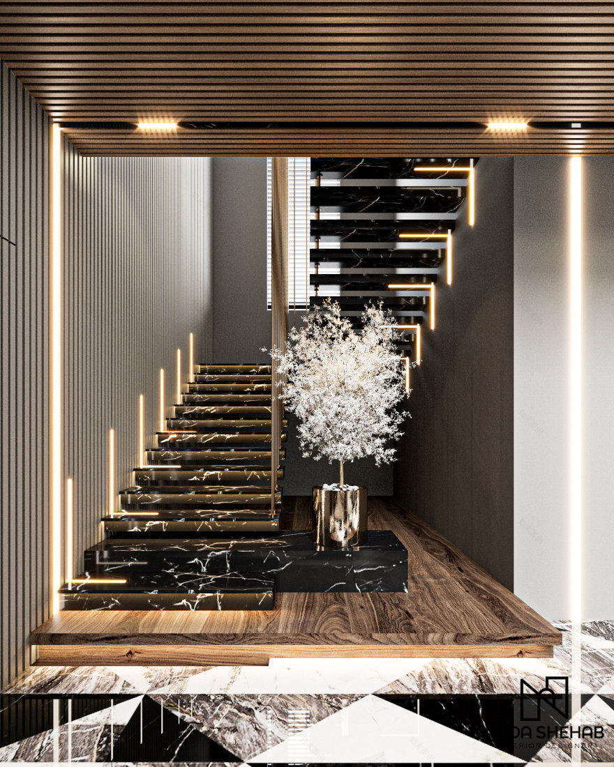 Sharjah Majestic Villa(沙迦宏伟别墅)丨阿联酋沙迦丨Nada Shehab(开罗室内设计师)-5