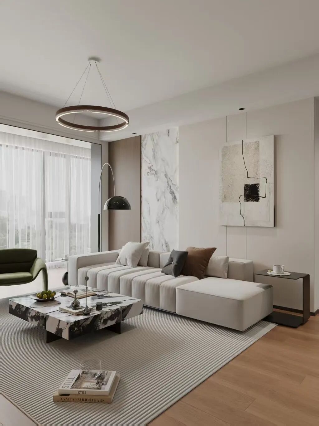 OriginalDesign|作品赏析|润府126，一体化设计+琴房，现代风玩转空间魔法，让小空间也有大格调！-33