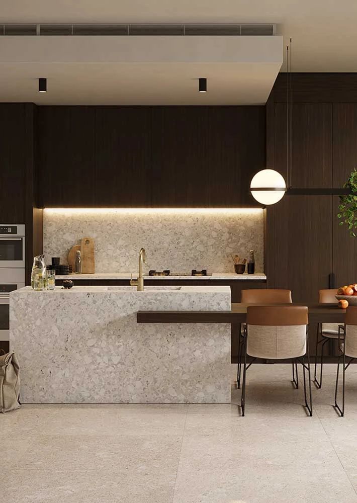 色彩缤纷的水磨石,打造多样空间魅力-10