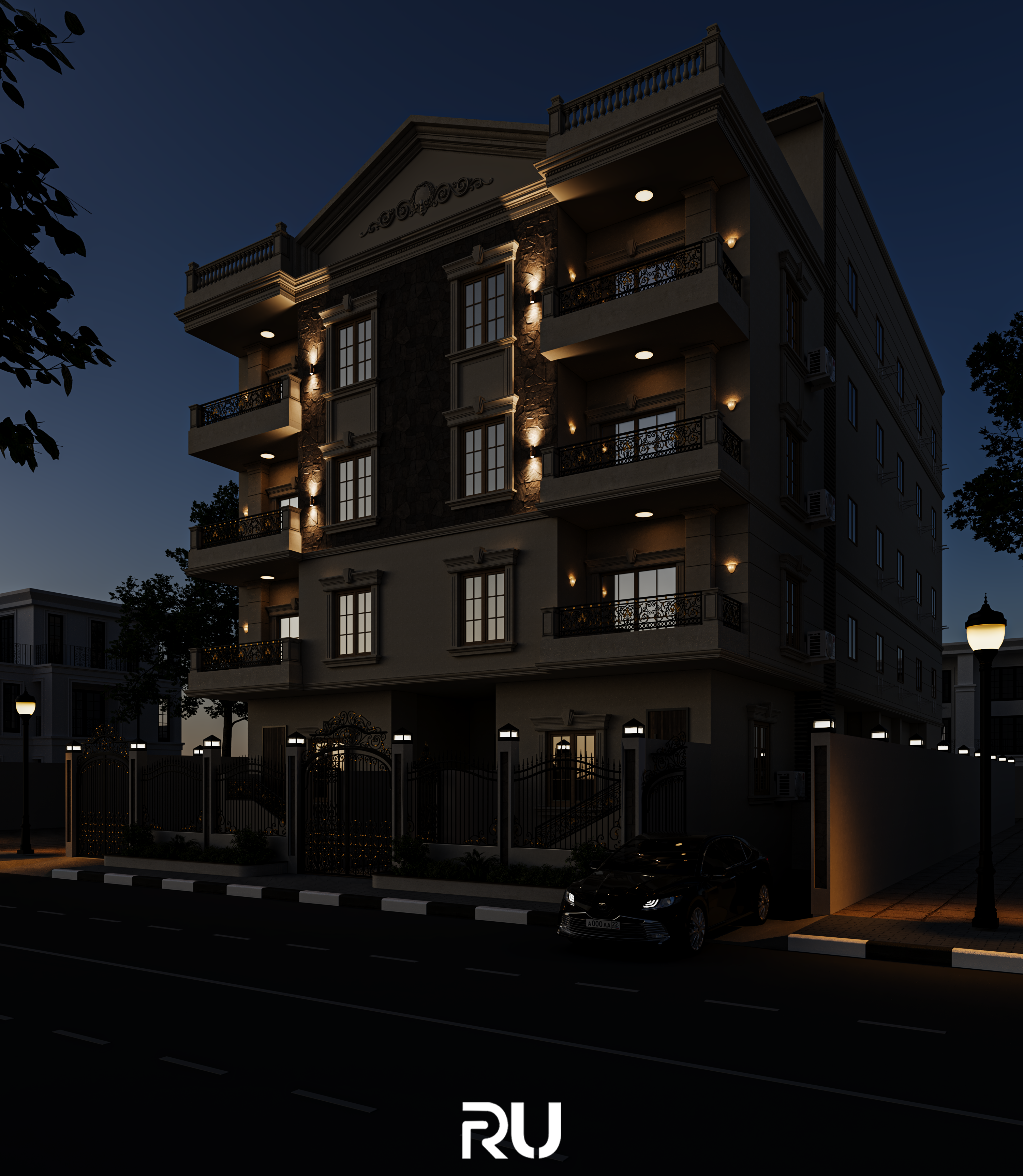 Classic Residential Building | Exterior Design-4