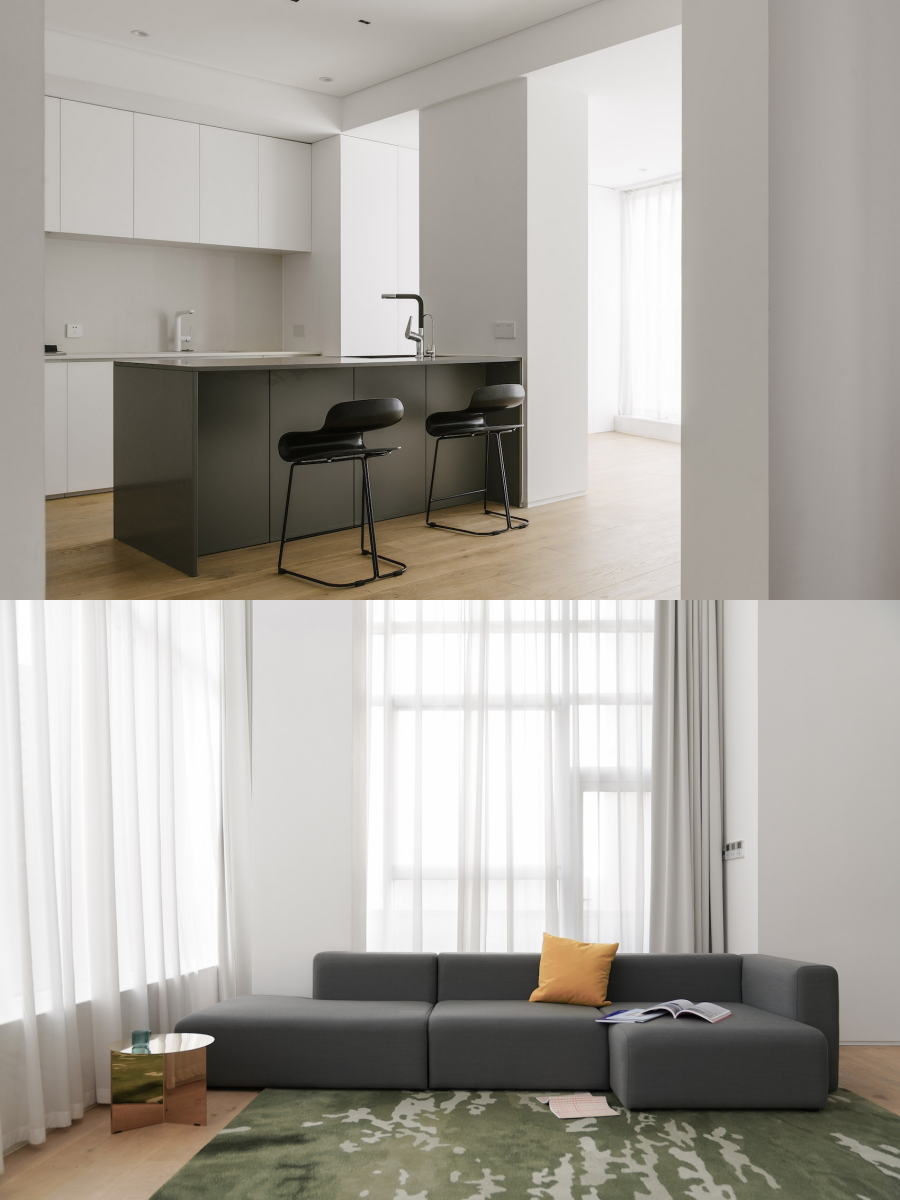 93㎡纯白极简小空间-10