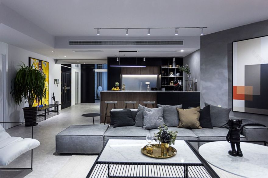 世茂滨江花园 40 万出租房装修,打造大气观景空间-134