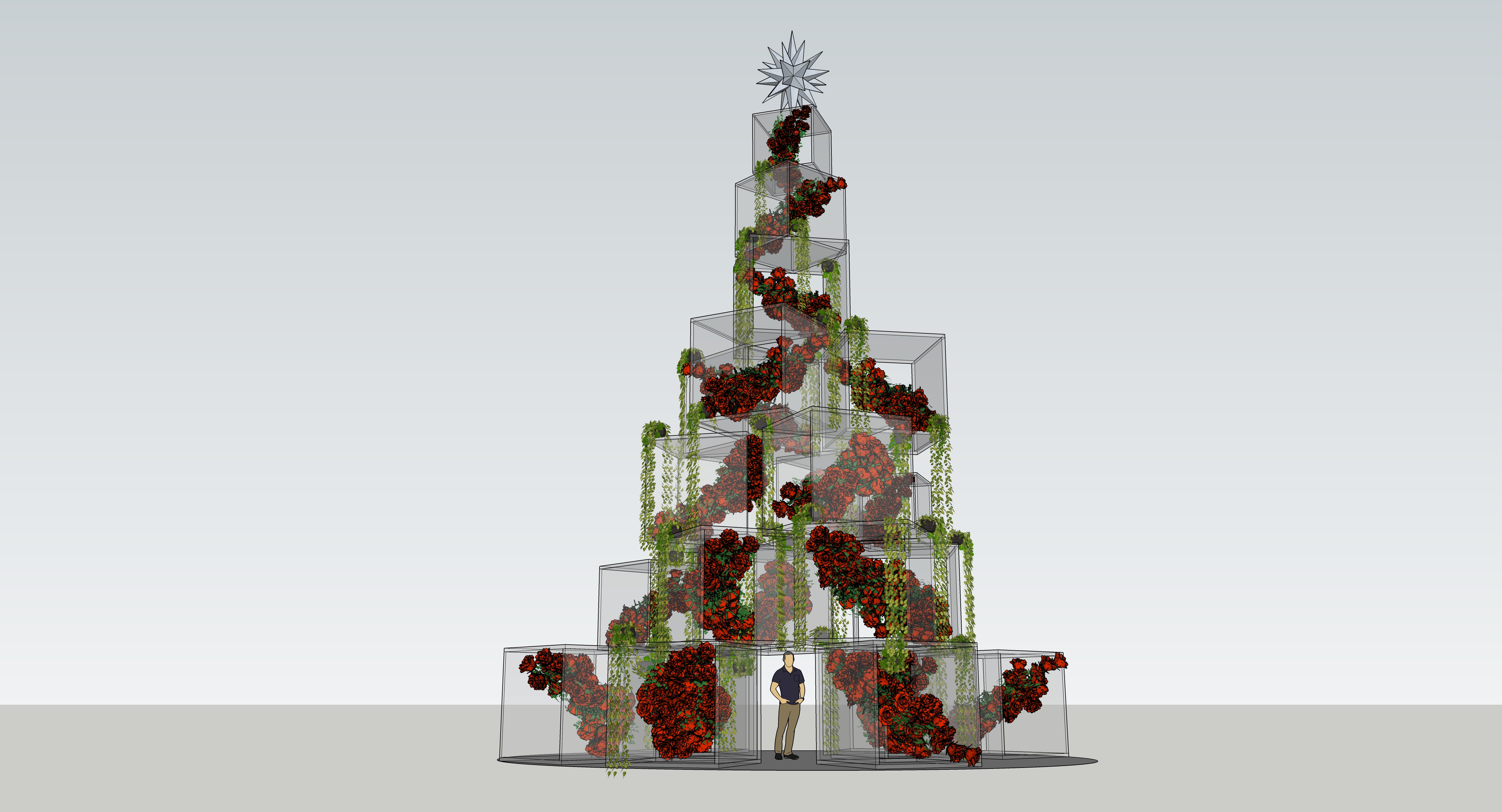 Petals Of Hope - Xmas VM Mall Decor Installation-25