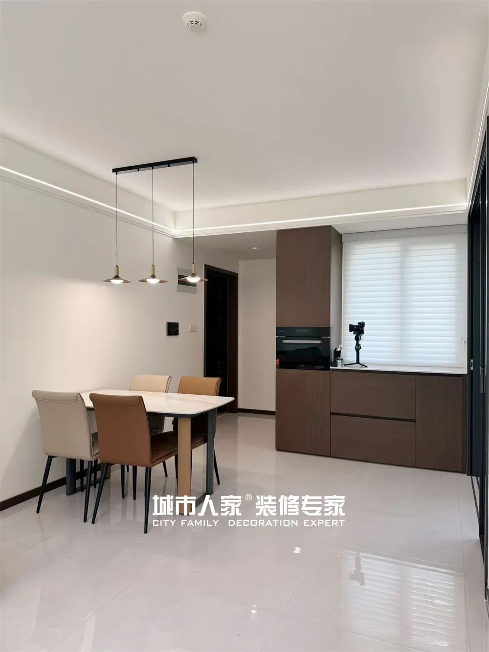 【完工实景】文昌嘉苑123㎡褪去浮华，回归本真——以棕色为韵，勾勒现代简约的温度与质感-15