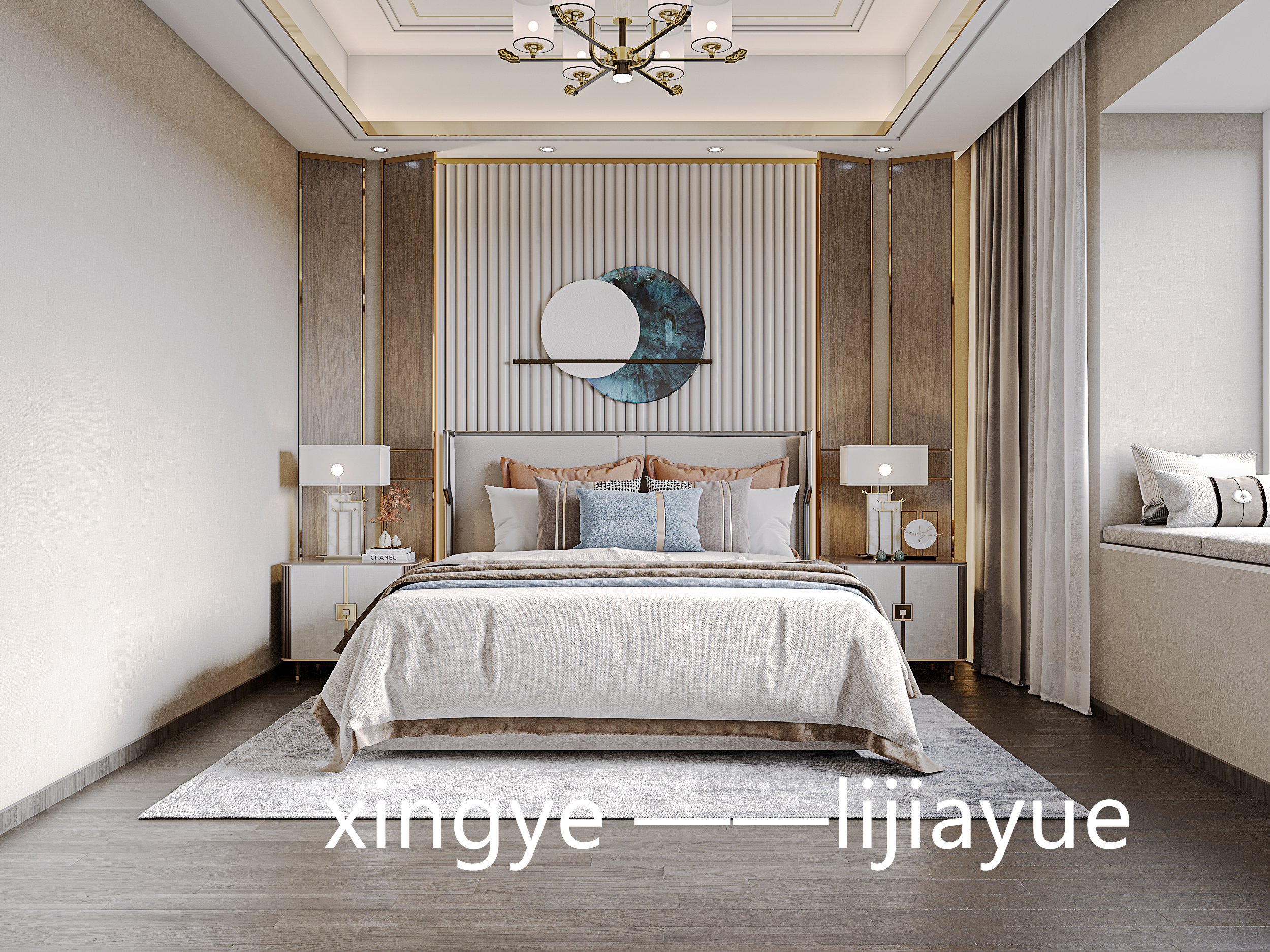 室内效果图——中式风格-7