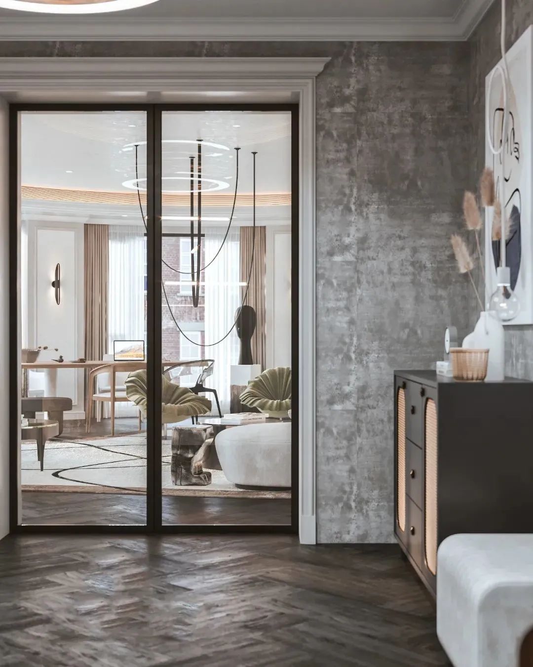 集境设计 | 打造极致浪漫艺术大宅,自然光与空间的流动对话-20