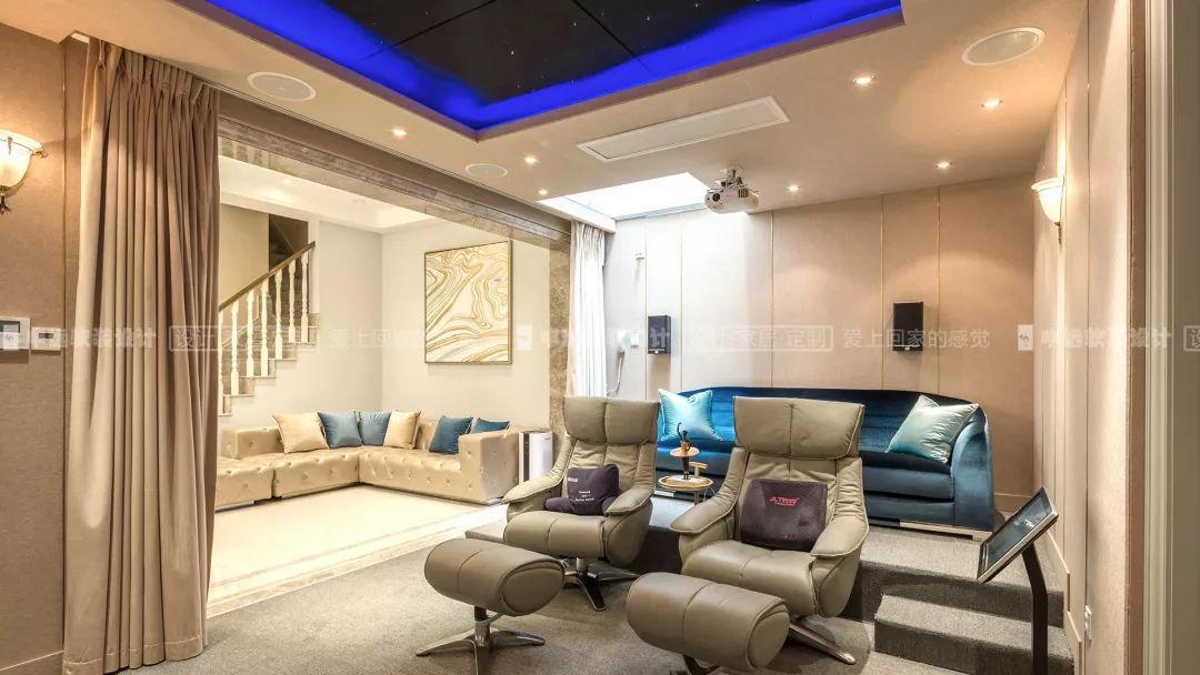 【申远软装百套实景案例】大华伊斐墅 300㎡ 现代轻奢-25