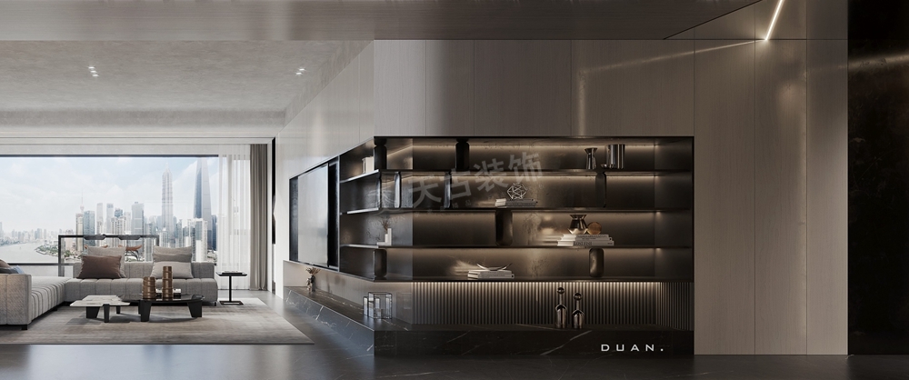 恒大御龙天峰现代简约大平层设计丨中国重庆丨天古装饰-7