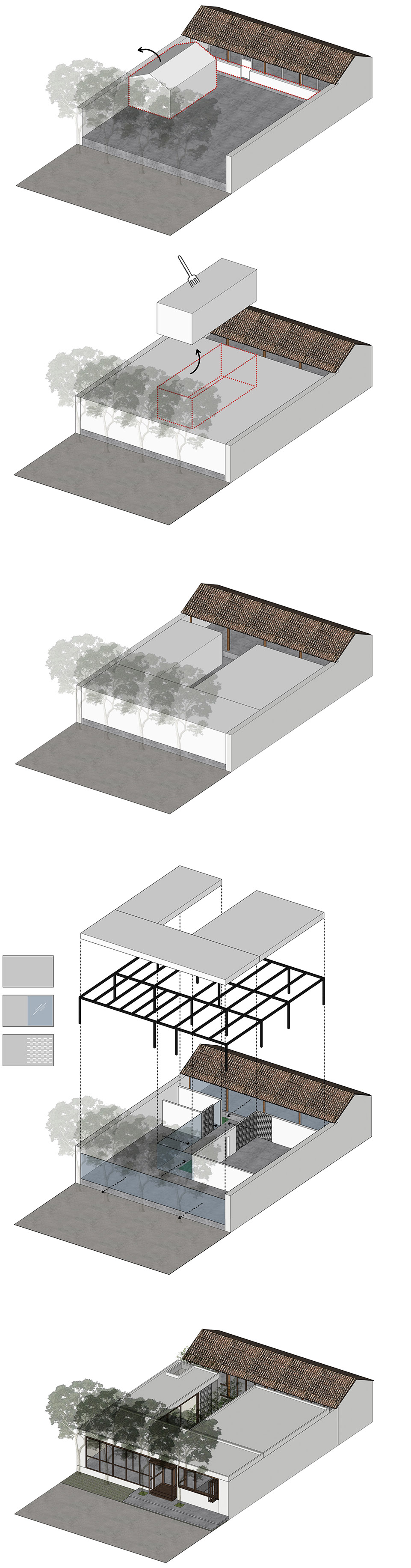 四棵树下的小院每喜merci mercy餐厅丨中国北京丨五架三间设计研究室-15